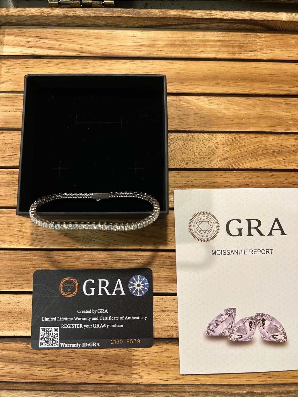 Moissanite Tennis Bracelet in Clear White